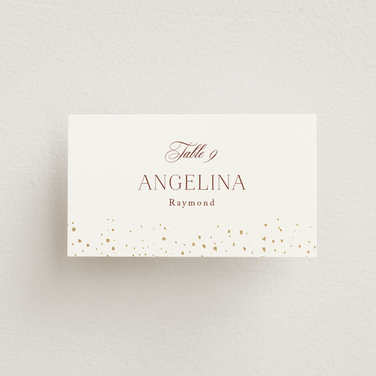 "Brooklyn Bridge" - Place Cards in Chiffon by Cass Loh - Front with Free Guest Printing