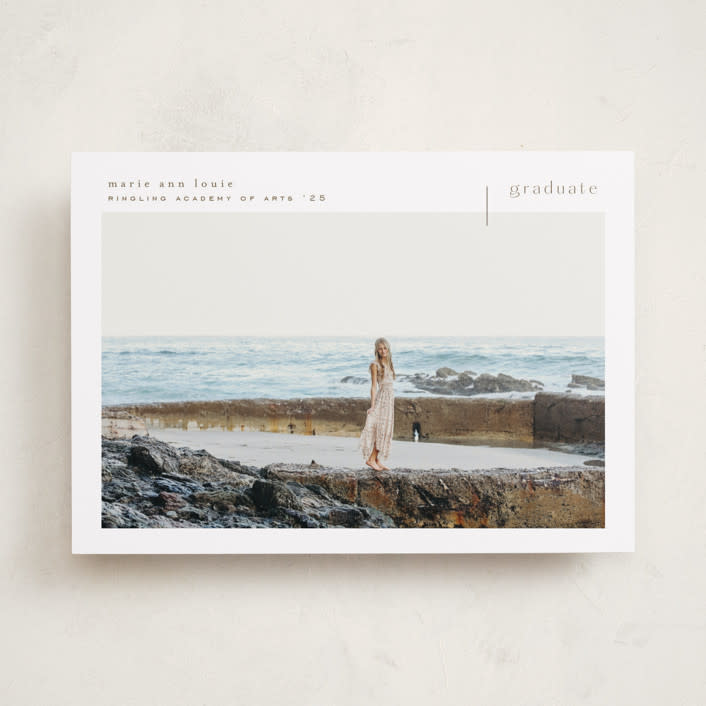 "Maine" - Graduation Announcements in Stone by chocomocacino - Front