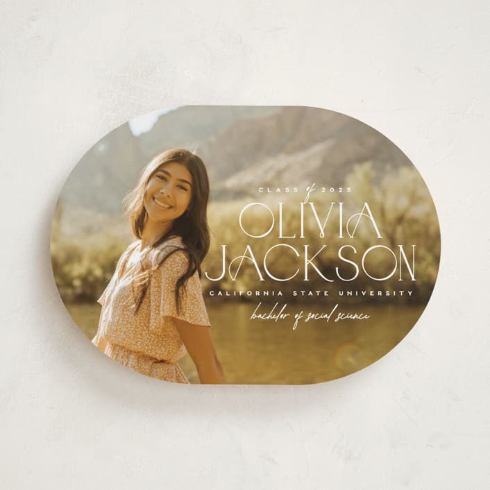 "Sure Thing" - Graduation Announcements in Waterlily by Owl and Toad - Front