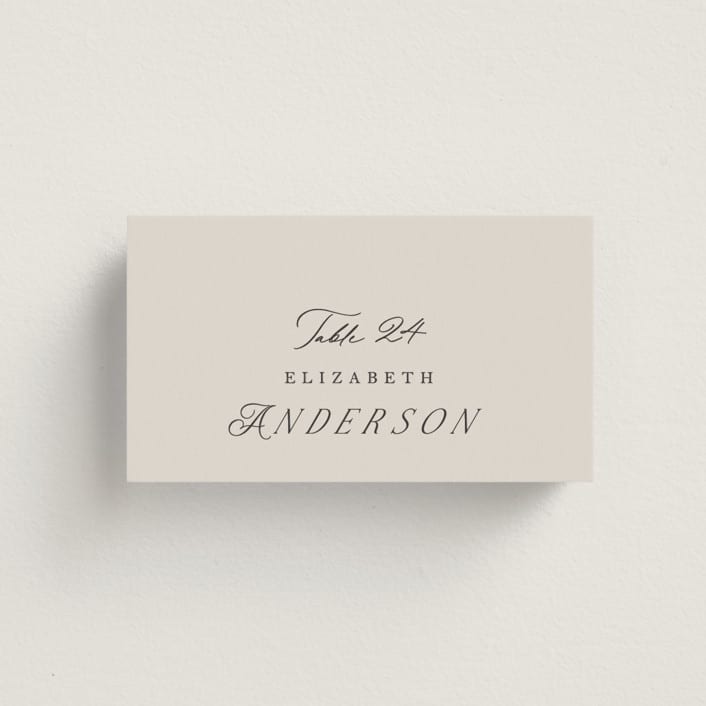 "etched floral" - Place Cards in Stone by Phrosné Barwood - Front with Free Guest Printing