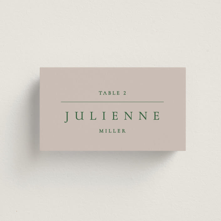 "wellness" - Place Cards in Vineyard by Sumak Studio - Front with Free Guest Printing