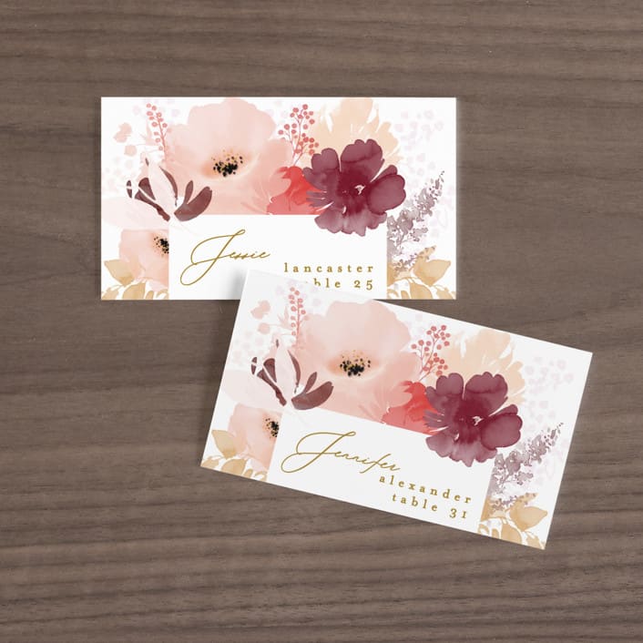 "autumn fest" - Place Cards in Autumn by Phrosné Barwood - Front with Free Guest Printing