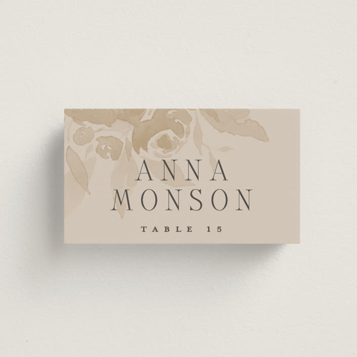 "City Center" - Place Cards in Cotton by Erin L. Wilson - Front with Free Guest Printing