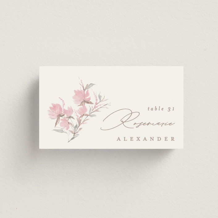 "butter blossoms" - Place Cards in Posie by Phrosné Barwood - Front with Free Guest Printing