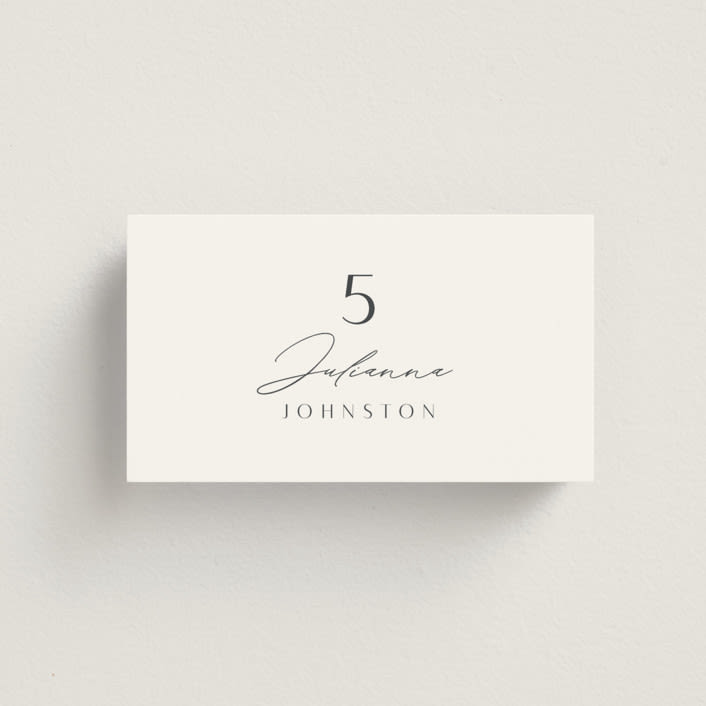 "Calm Water" - Place Cards in Sky by Nicole Walsh - Front with Free Guest Printing