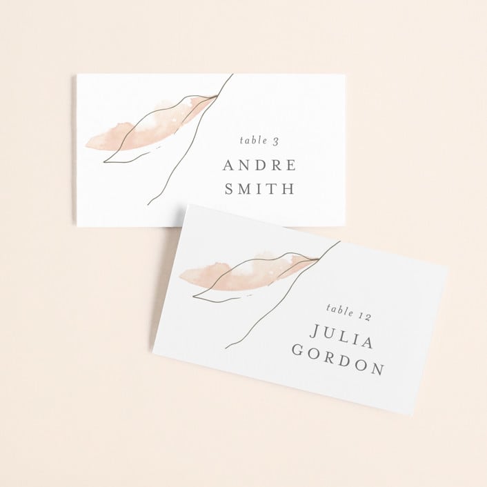 "Autumn Euphoria" - Place Cards in Autumn Kiss by Design Lotus - Front with Free Guest Printing
