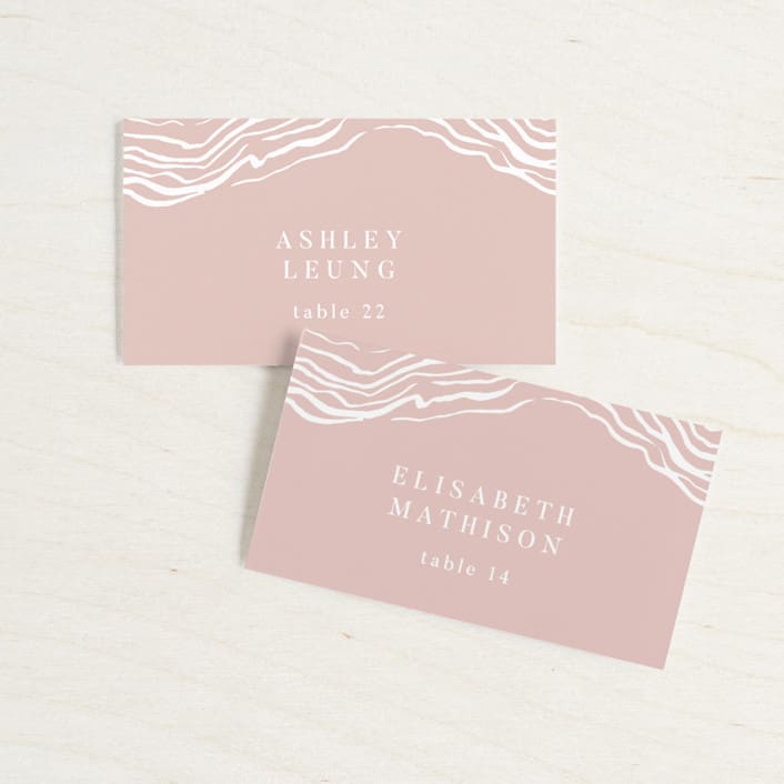 "ridge" - Place Cards in Dusk by Krissy Bengtson - Front with Free Guest Printing