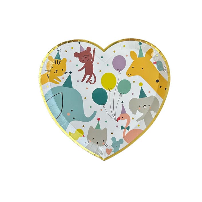 "Little Celebrations Small Plates - Set of 8" - Party Plates and Bowls in multicolor by Jollity and Co