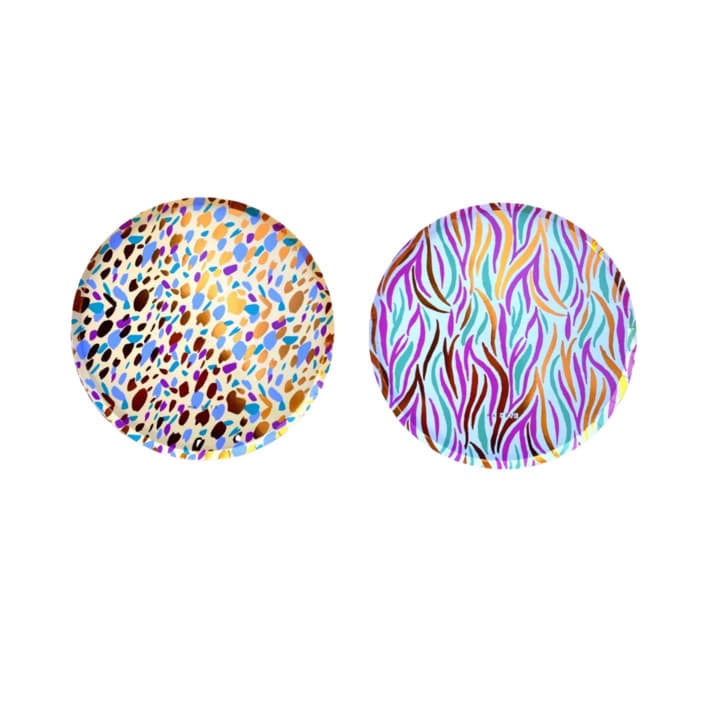 "Safari Dinner Plates - Pack of 8" - Party Plates and Bowls in multicolor by MA FÊTE