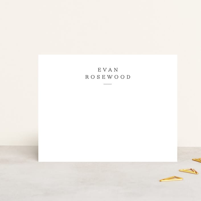 "Softspoken" - Personalized Stationery Cards in Cloud by Sara Hicks Malone - Front