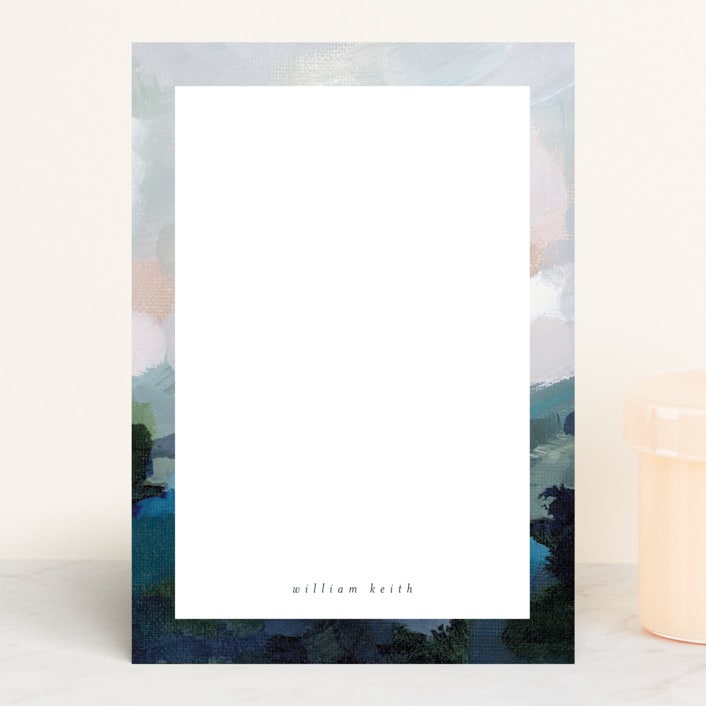 "Light Seeker" - Personalized Stationery Cards in Bahama by Nicole Walsh - Front