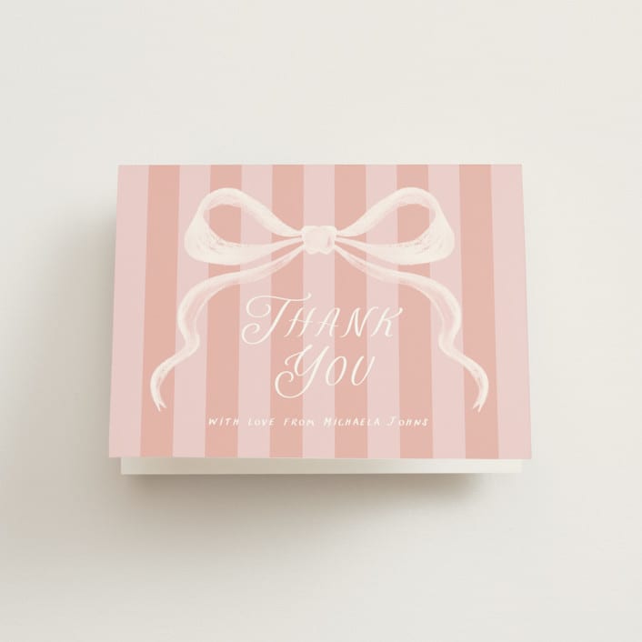 "cupolini" - Bridal Shower Thank You Cards in Flamingo by chocomocacino - Front