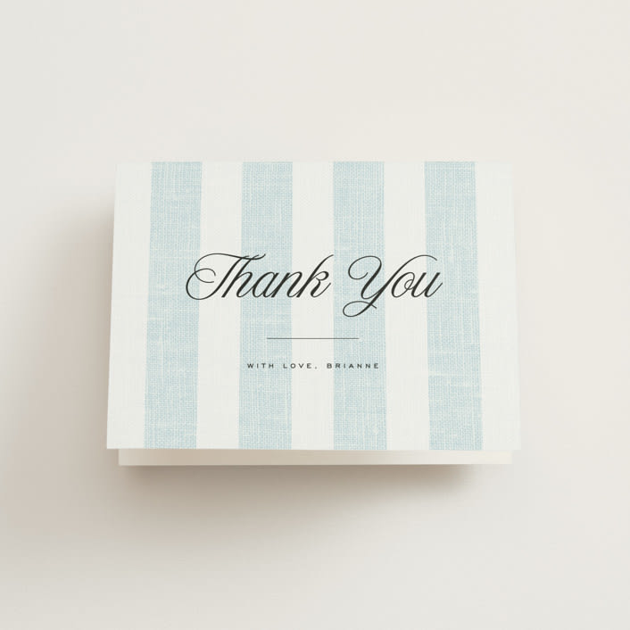 "Coastal" - Bridal Shower Thank You Cards in Oceanside by Kelly Schmidt - Front
