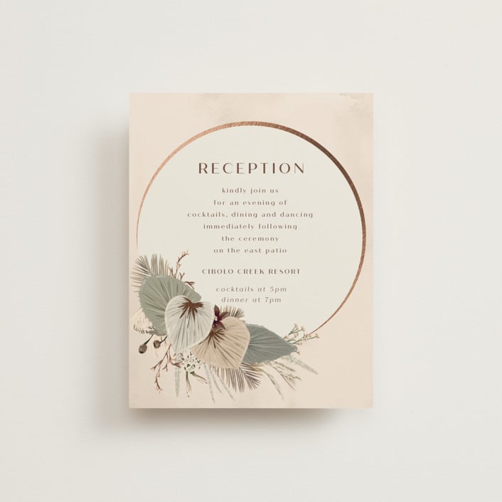 "Jasmine" - Reception Cards in Dusk by Susan Moyal - Front