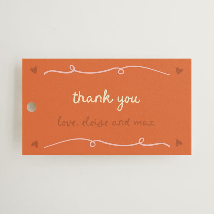 "Cin Cin" - Rehearsal Dinner Favor Tags in Verona by Stephanie Heinrich Godbout - Front