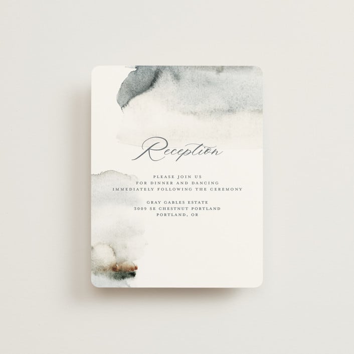 "Grand Escape" - Reception Cards in Stone by Petra Kern - Front