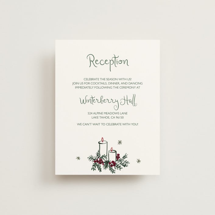 "Holidays ink doodles" - Reception Cards in Enchanted Holiday by Cass Loh - Front