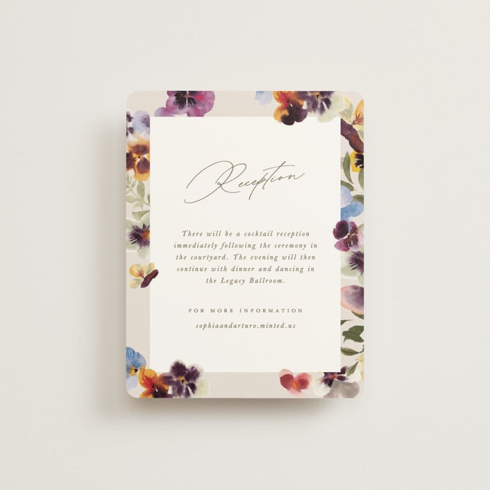 "Bright" - Reception Cards in Summer by Leah Bisch - Front