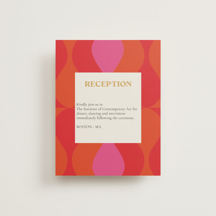 "Pop love" - Reception Cards in New York by Bethania Lima - Front