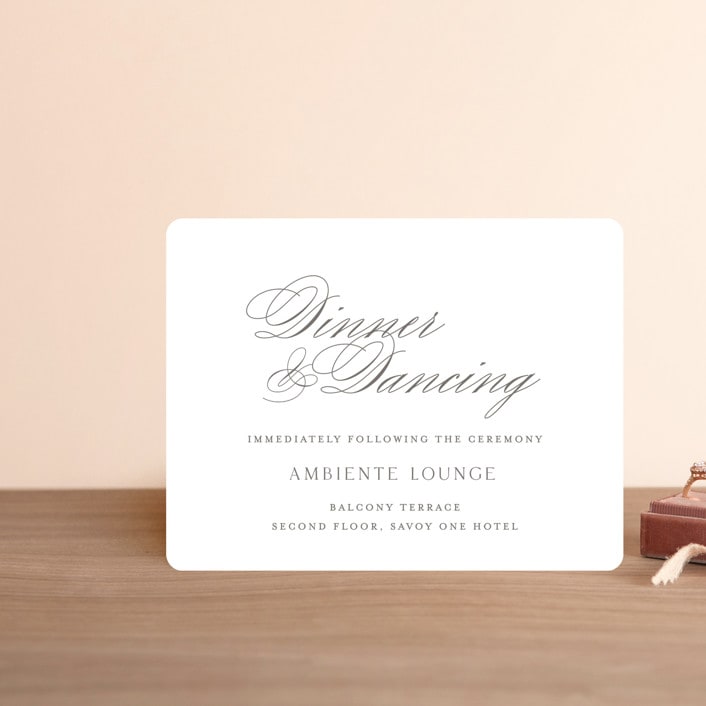 "calisson" - Reception Cards in Mist by chocomocacino - Front