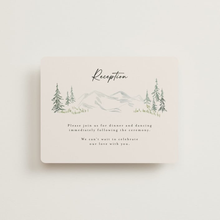 "Paradise" - Reception Cards in Forest by Petra Kern - Front