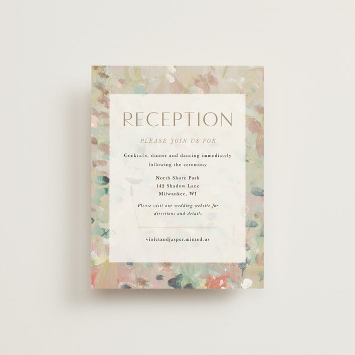 "english garden" - Reception Cards in Daffodil by Lindsay Megahed - Front