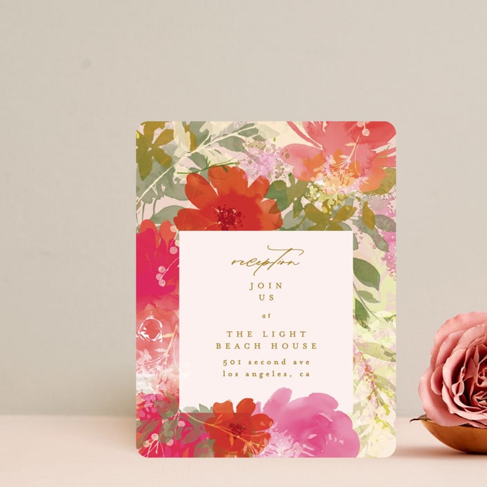 "Delightful" - Reception Cards in Delight by Phrosné Barwood - Front