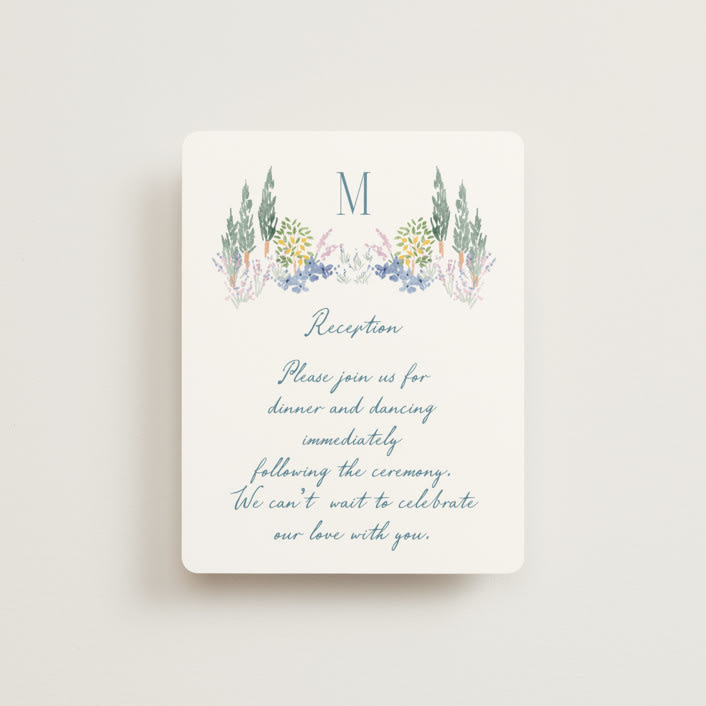 "Vineyard Love" - Reception Cards in Summer by Petra Kern - Front