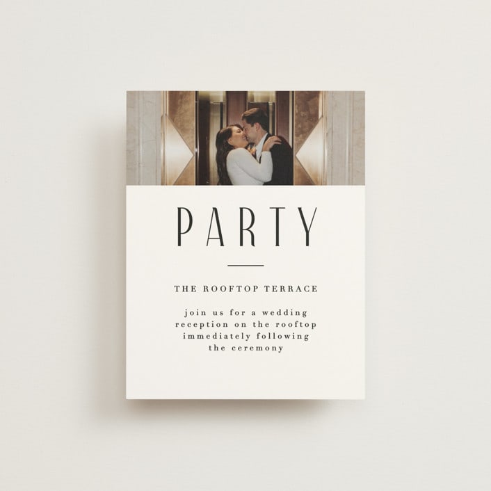 "photo" - Reception Cards in Snow by Lori Wemple - Front