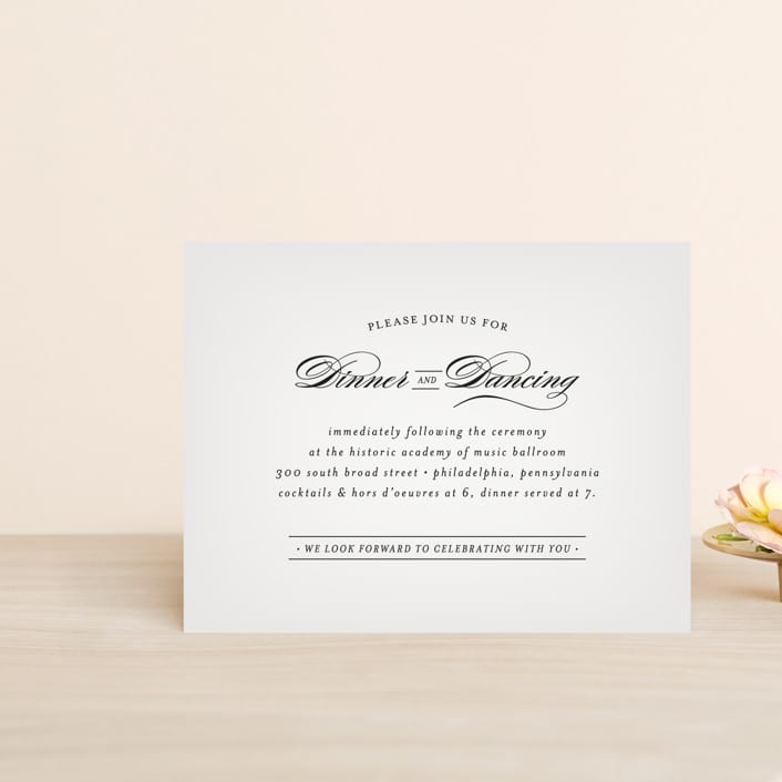"Big City - Philadelphia" - Reception Cards in Light Taupe by Hooray Creative - Front
