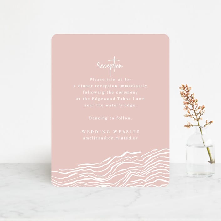 "ridge" - Reception Cards in Dusk by Krissy Bengtson - Front