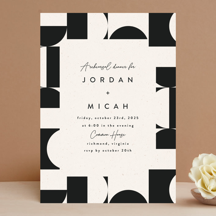 "Kenai" - Rehearsal Dinner Invitations in Shadow by Carly Reed Walker - Front