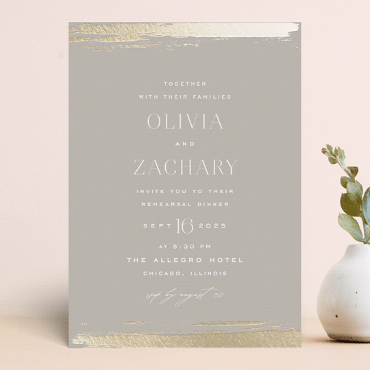"True Love" - Rehearsal Dinner Invitations in Clay by Carolyn Nicks - Front