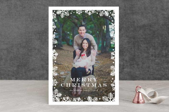 "Frosted" - Retired Holiday Cards in Snowflake by Lauren Chism - Front