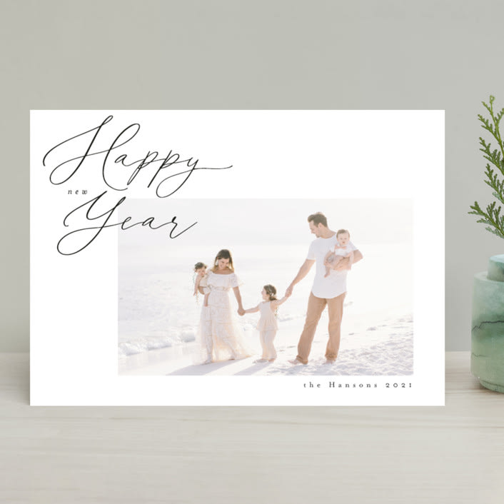 "Quiet Glory" - Retired Holiday Cards in Coal by Lehan Veenker - Front
