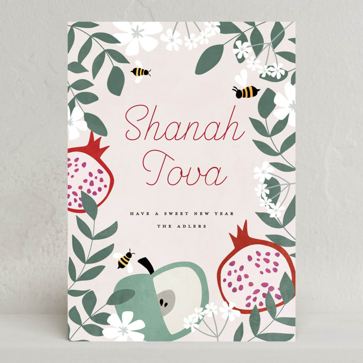 "Shanah Tova" - Rosh Hashanah Cards in Rosemary by Maja Cunningham - Front