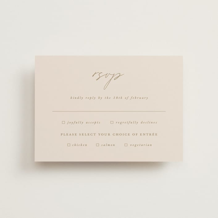 "Everlasting Love" - RSVP Postcards in Linen by Brandy Folse - Front