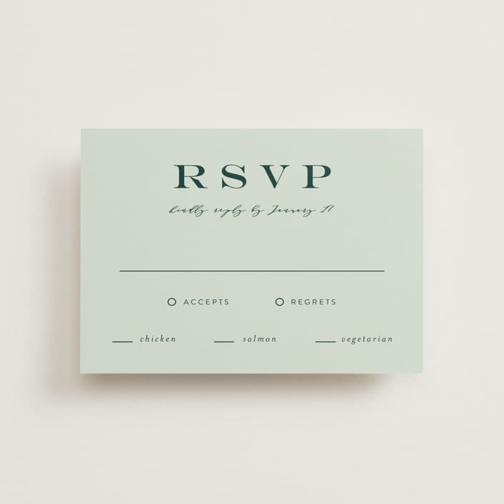 "Picture Perfect" - RSVP Postcards in Diamond by Amy Payne - Front