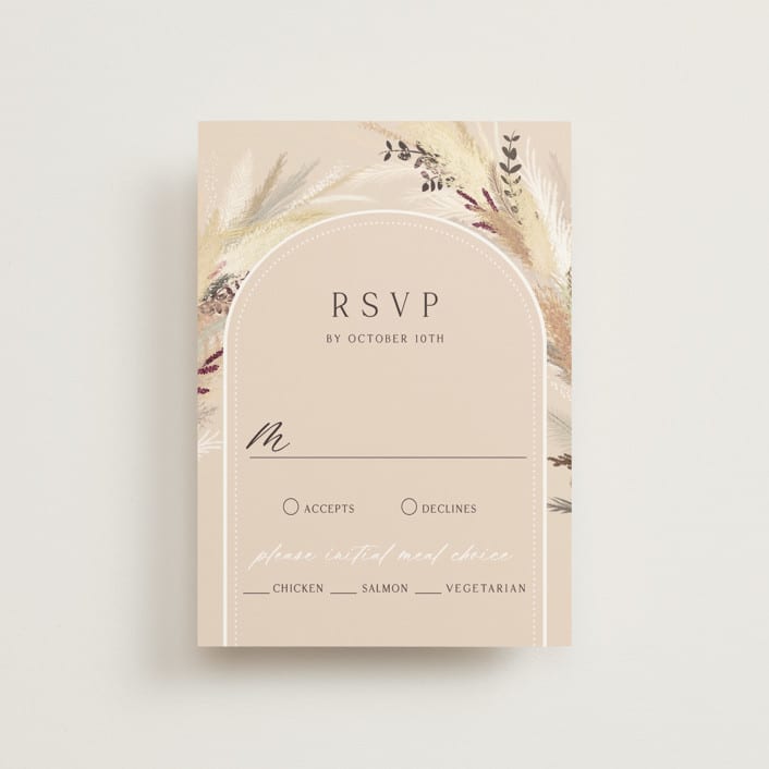 "Bohemian Pampas" - RSVP Postcards in Sand by Kaydi Bishop - Front