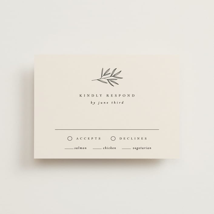 "Italia" - RSVP Postcards in Taupe by Kelly Schmidt - Front