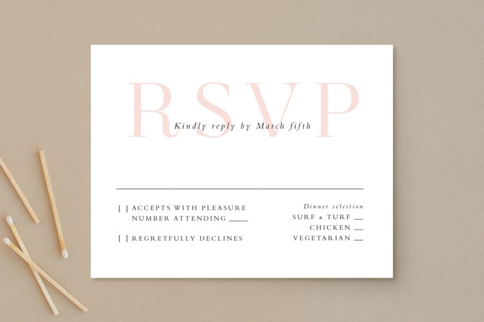 "over and over" - RSVP Postcards in Soft Peach by Lea Delaveris - Front