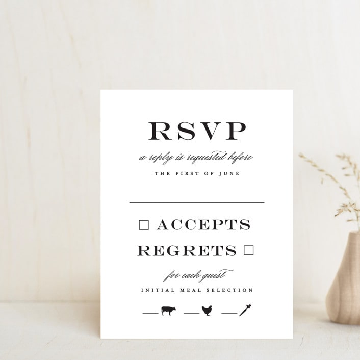"Downtown" - RSVP Postcards in Onyx by Lauren Chism - Front