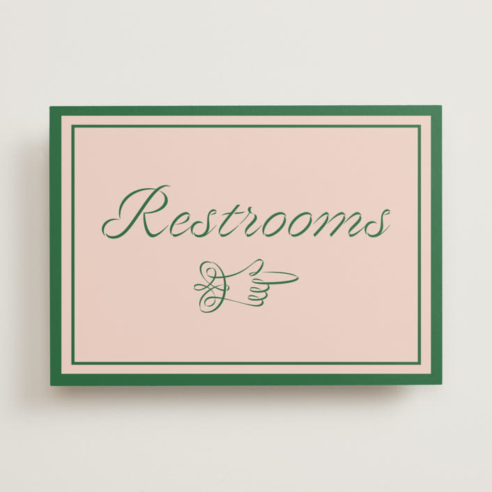 "cotillion" - Reception Signs in Peach by Megan Davis - Front
