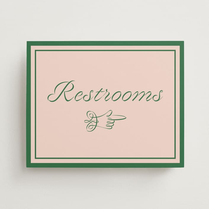 "cotillion" - Reception Signs in Peach by Megan Davis - Front