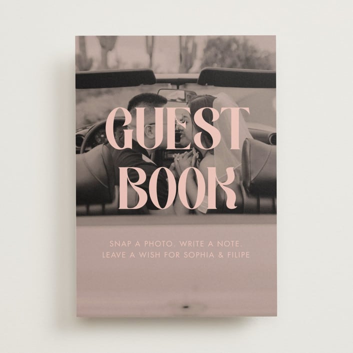 "Cinematic" - Reception Signs in Blush by Morgan Kendall - Front