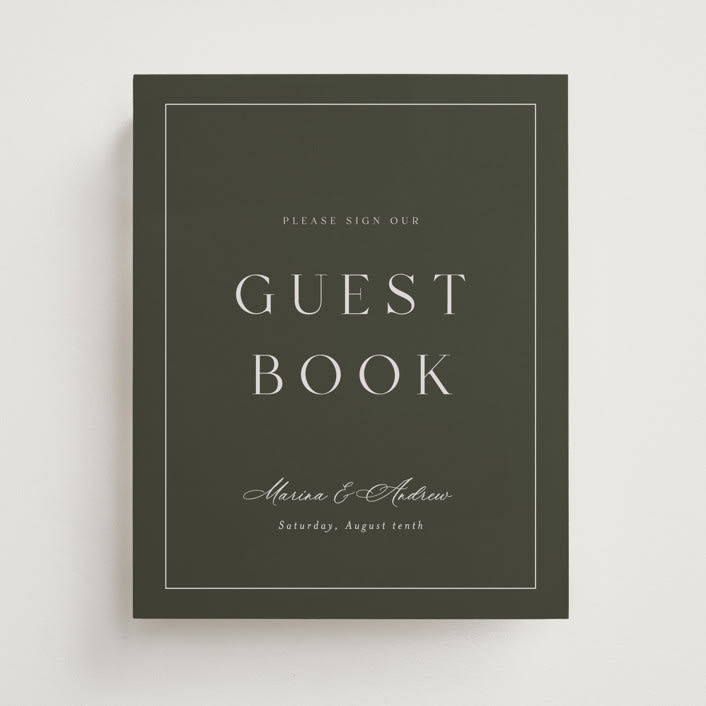 "refined" - Reception Signs in Olive by Nicole Walsh - Front