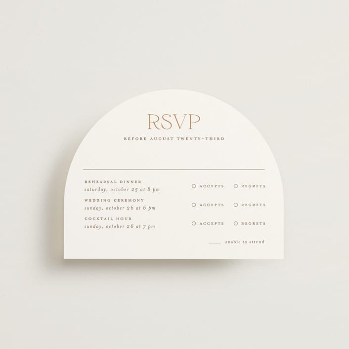 "kouignette" - Multi-Event RSVP Cards in Chiffon by chocomocacino - Front