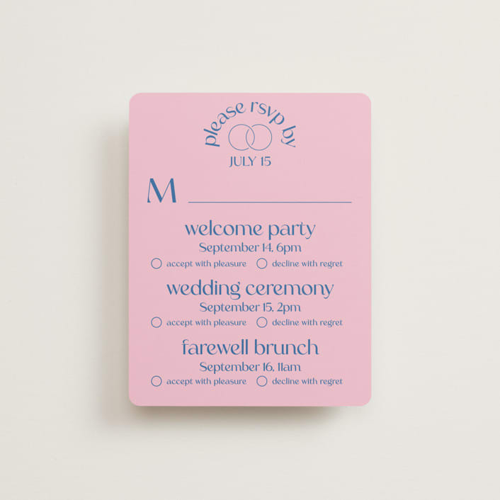 "Connected" - Multi-Event RSVP Cards in Marseille by Claudia Orengo - Front