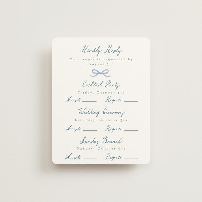 "Vineyard Love" - Multi-Event RSVP Cards in Summer by Petra Kern - Front
