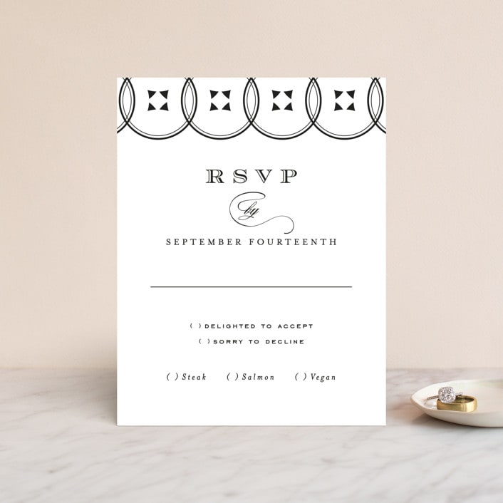 "Diantha" - RSVP Cards in Ink by Kimberly Morgan - Front